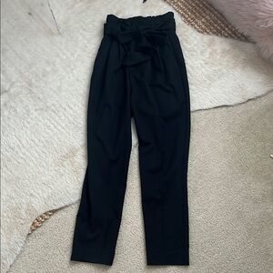 H&M tie waist black pants